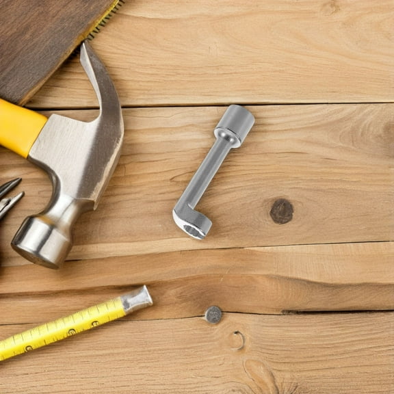 LOLIPPYY L Shaped Hexagon Wrench Tool Silver Steel for Mechanics Home Maintenance 1Pack