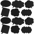 thumbnail image 1 of LOLIPPYY LUOEM 20pcs Selfie Photo Props Paper Writing Chalkboards Message Signs Party Props for Wedding Birthday Bridal Shower Engagement Party (Black), 1 of 7