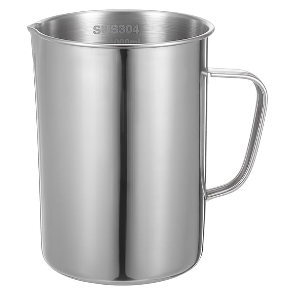 LOLIPPYY Stainless Steel Lab Beaker with Graduated Measurements, , 1 Pack - Home and Science Use Cup