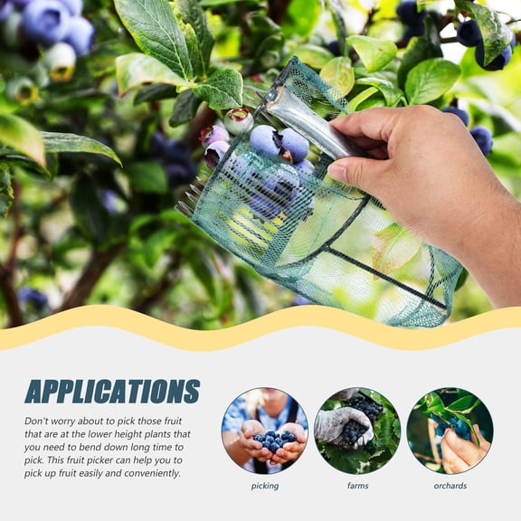 LOLIPPYY Labor Saving Blueberry Picker Basket Assorted Colors for Orchard and Garden Fruit Harvest