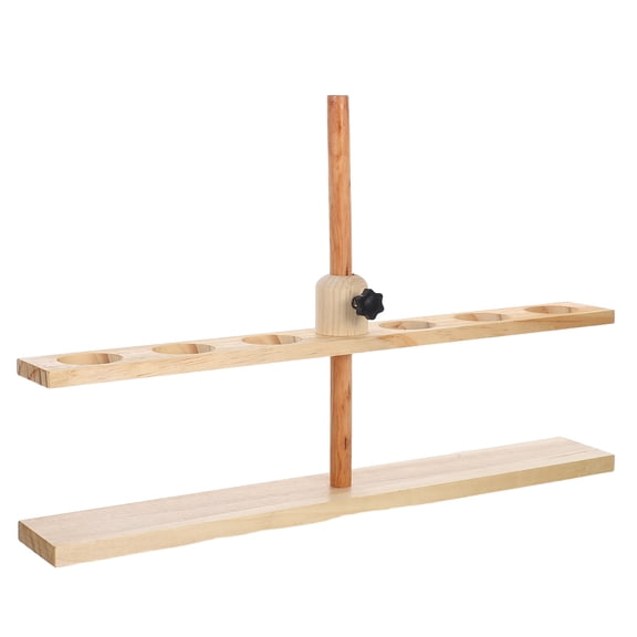 LOLIPPYY Laboratory Funnel Rack Providing Support for Separatory Funnels Khaki 1Pcs for Researchers