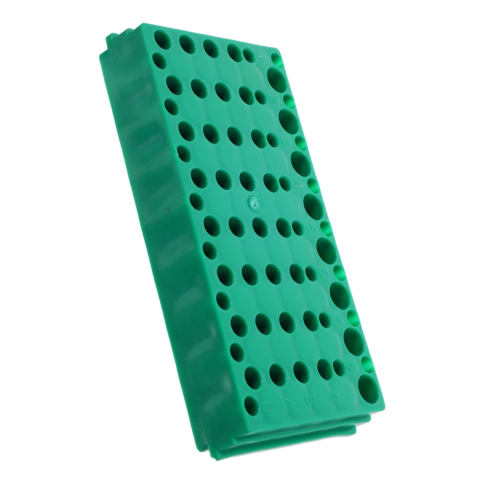 LOLIPPYY Green Plastic Laboratory Test Tube Holder Rack Compact Space ...