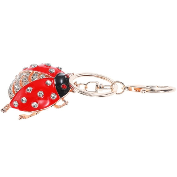 LOLIPPYY Ladybug Alloy Keychain Metal Pendant for Decoration, Stylish Lightweight Red Key Accessory, 2.5cm Size