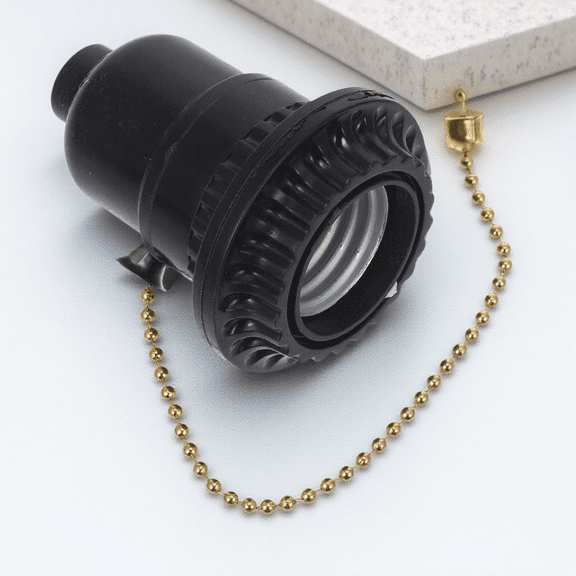 LOLIPPYY Lamp Rewire Kit with Golden Lamp Socket Durable Bulb Holder for Table Lamps and Home