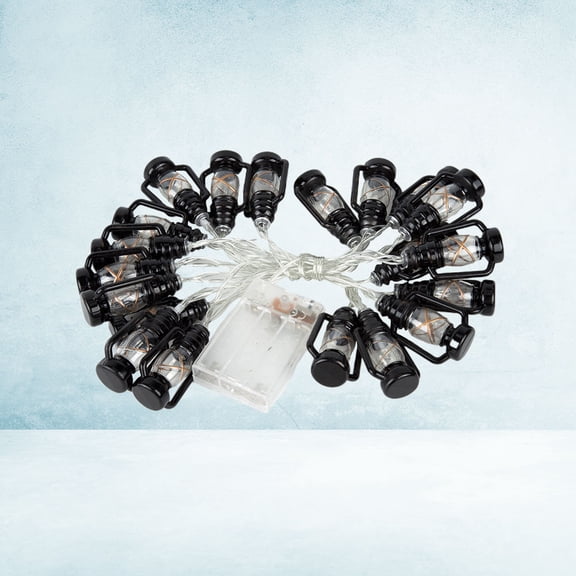 LOLIPPYY Lantern Shape Lights in Black for Wedding and Outdoor Party Decorations