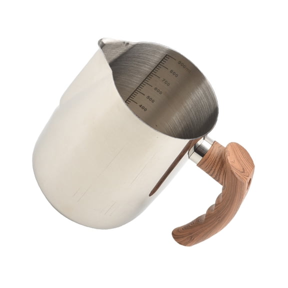 LOLIPPYY Large Candle Melting Pot with Scale for DIY Handmade Candles, Silver Plastic, HeatResistant Handle