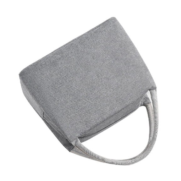 LOLIPPYY Large Capacity Grey Lunch Packing Bag Oxford Cloth with Smooth Zipper for Storage
