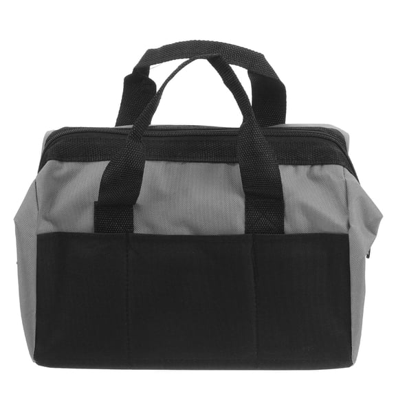 LOLIPPYY Large Capacity Grey Tool Bag Organizer with Durable Construction for Electrician Mechanic Repairs