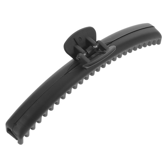 LOLIPPYY Large Hair Clips Shark Tooth Design Black Resin 1Set for Secure Hold Casual Occasions