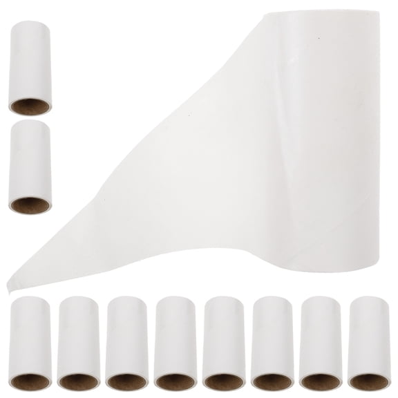 LOLIPPYY Large Lint Roller White Paper For Pet Owners Dust Removal 10pcs