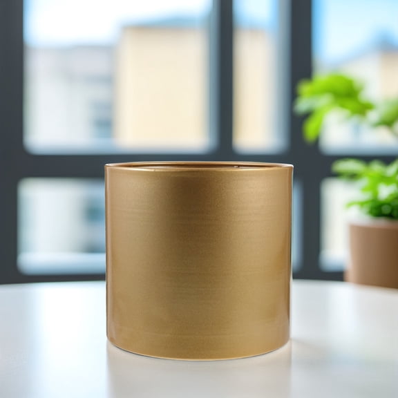 LOLIPPYY Large Metal Planter Pot Iron Round Design 1Pack for Home Decoration