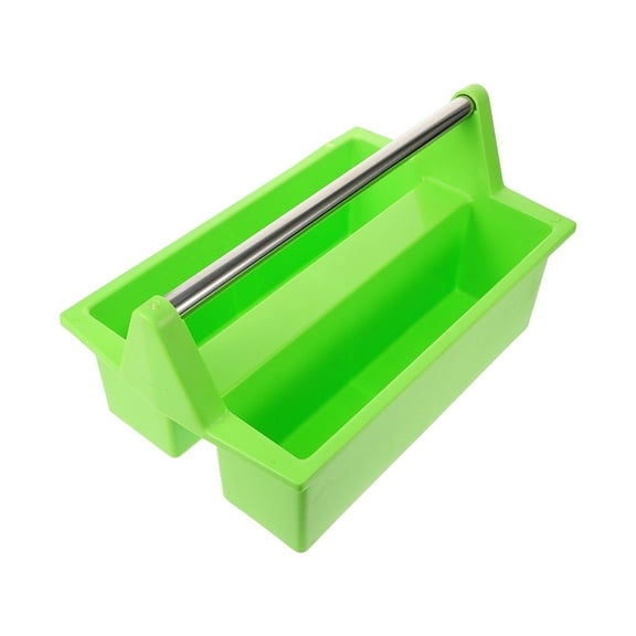 LOLIPPYY Large Plastic Cleaning Storage Basket Organizer Tool Bucket Green 2pcs