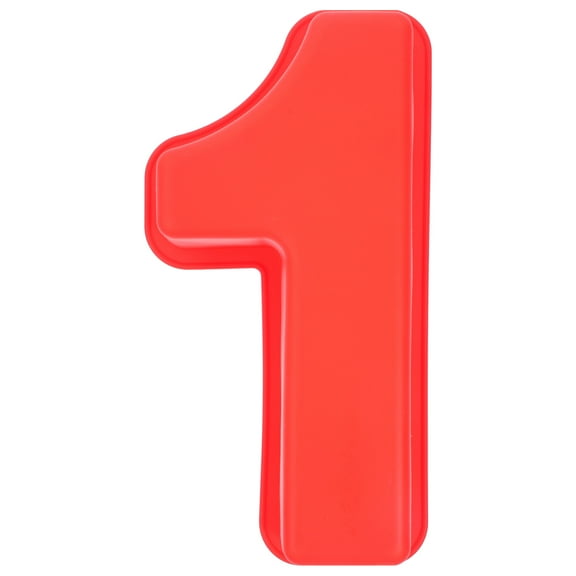 LOLIPPYY Large Red Silicone Number Cake Pan Household Baking Tool for Precision Cakes