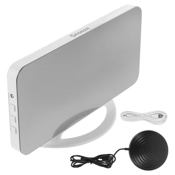 LOLIPPYY Large Screen Digital Vibrating Alarm Clock with Bed Shaker for Bedroom Settings