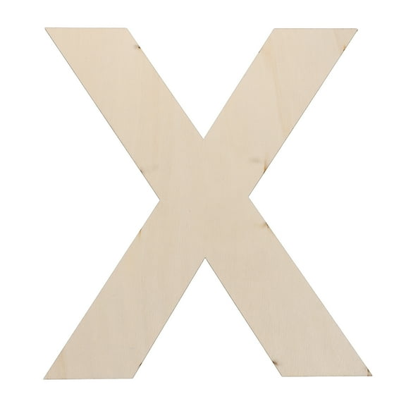 LOLIPPYY Large Wooden Wall Hanging Decor Natural Wood Alphabet Letter for DIY Projects Unfinished Cutout Craft Making Decorative Alphabet