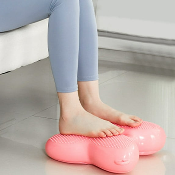 LOLIPPYY Leg Stepper Exercise Equipment Pink PVC Knee Impact Reduction Portable Design 1Set
