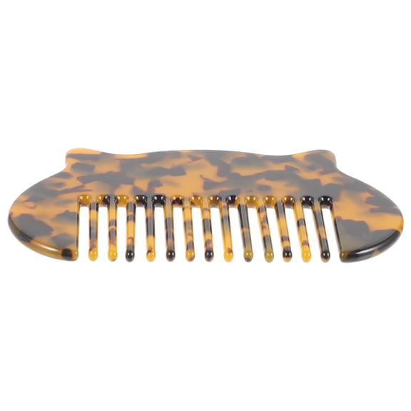 LOLIPPYY Leopard Acetate Sheet Hair Comb Cat Ear Design Compact Lightweight Detangler for Travel
