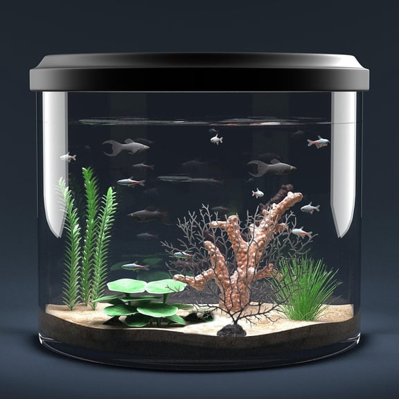 LOLIPPYY Realistic Coral Tree Aquarium Ornament Black Plastic Fish Decoration Accessory for Home and Office