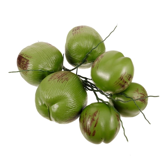 LOLIPPYY Lifelike Plastic Artificial Coconuts for Home and Party Decor Multi Color