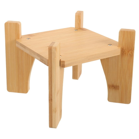 LOLIPPYY Light Brown Wooden Beverage Dispenser Base Stand for Pitcher - Drink Holder 1 Set