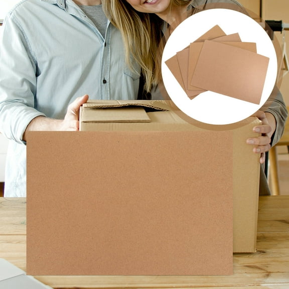 LOLIPPYY Light Brown Corrugated Shipping Box Board for Packaging and Storage Use