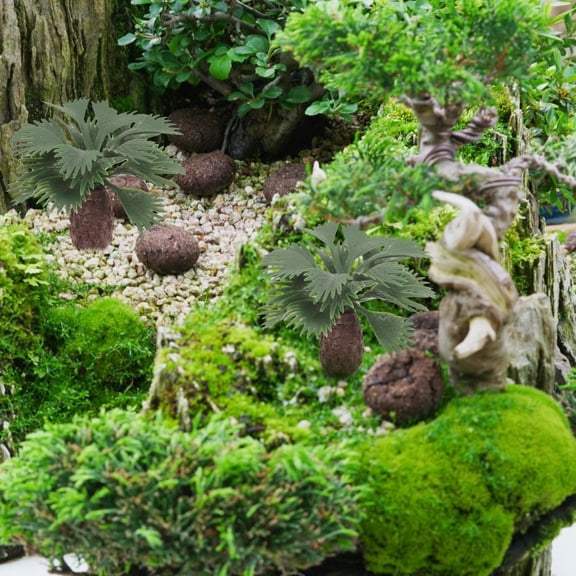 LOLIPPYY Light Green Miniature Trees for Model Train Scenery Decoration Artificial Plastic 10pcs Set