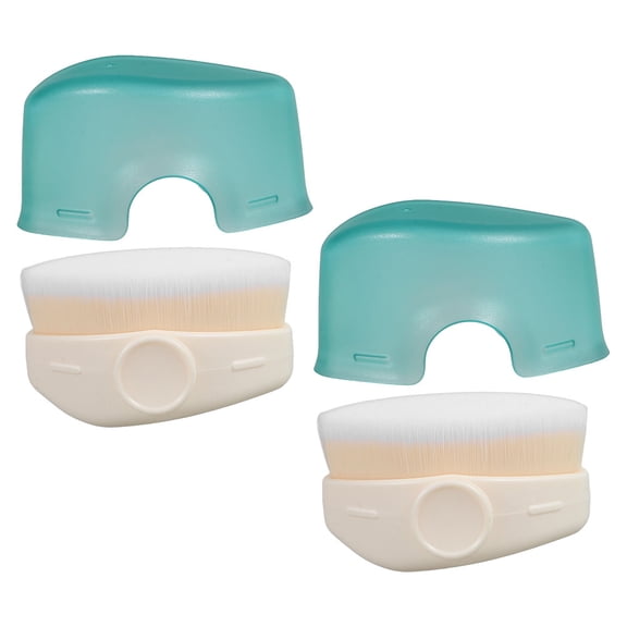 LOLIPPYY Light Green Sunscreen Applicator Makeup Brush for Home Use Soft Artificial Fiber Compact Size