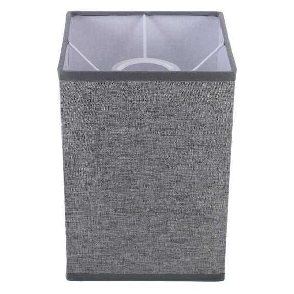 LOLIPPYY Light Grey Linen Lamp Shade Rectangular Fabric Lampshade for Table and Floor Lamps