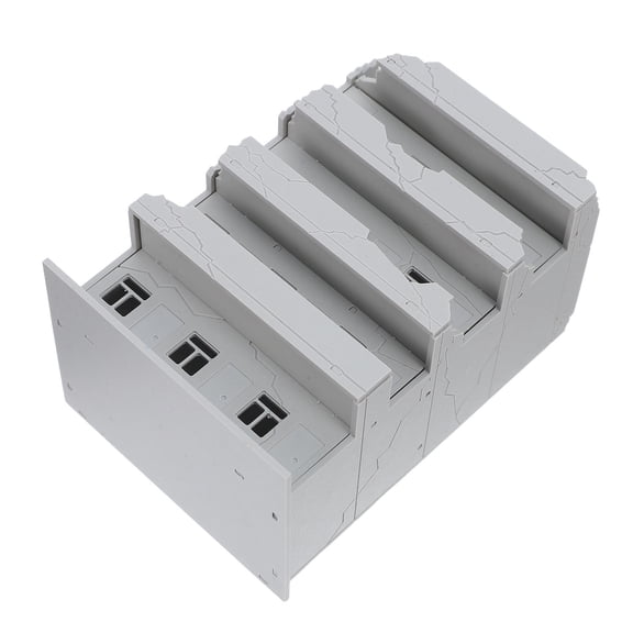 LOLIPPYY Light Grey Plastic Architectural Model for DIY Sand Table Ruined Building and Micro Landscape Ornament