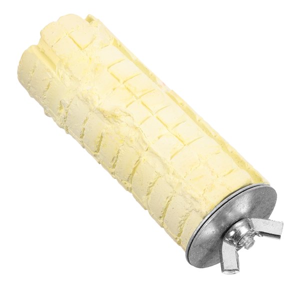 LOLIPPYY Light Yellow Bird Perch Stand Sturdy Pet Training Platform for Parrots and Cage Accessories