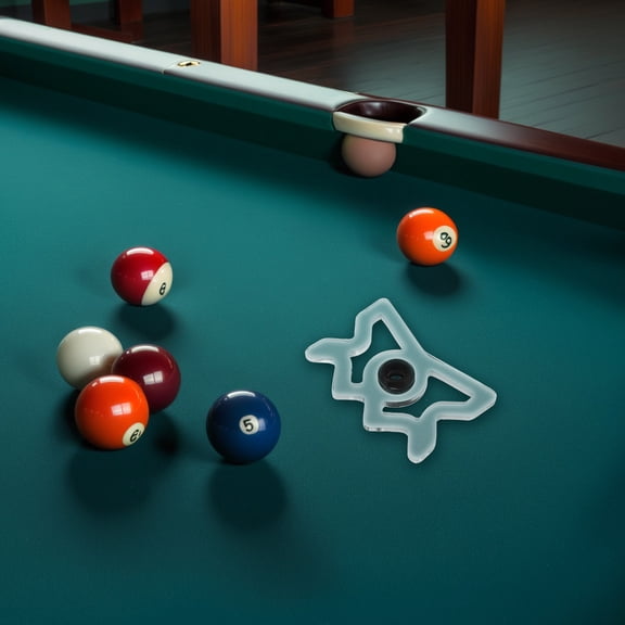LOLIPPYY Lightweight Acrylic Billiard Cue Rack with Transparent Cue Bridge and Space Saving Design