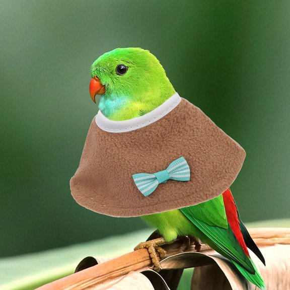 LOLIPPYY Lightweight Breathable Parrot Cone Collar Khaki Bird Anti-Biting Recovery Tool