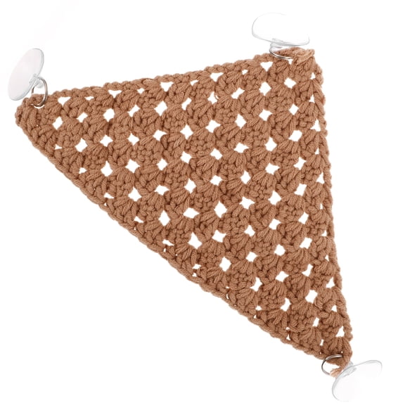 LOLIPPYY Lightweight Brown Reptile Hammock Bed for Small Pets and Lizards, Comfortable Hanging Resting Spot