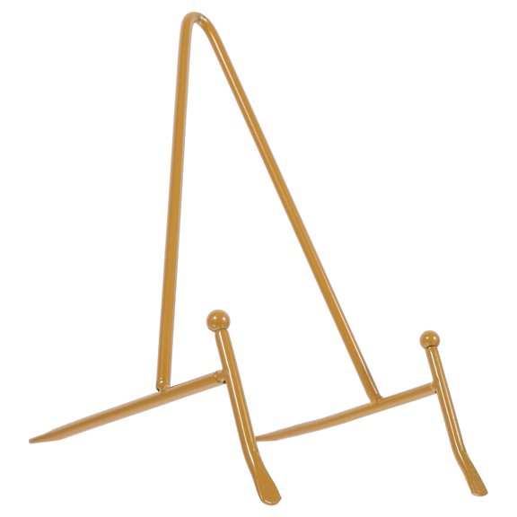 LOLIPPYY Lightweight Golden Metal Display Stand for Home Use As Photo Frame Holder and Welcome Sign Easel