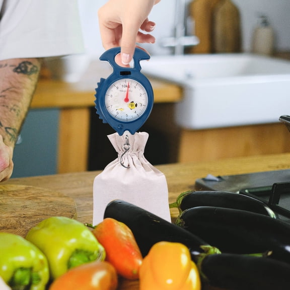 LOLIPPYY Lightweight Handheld Spring Scale with Digital Screen and Fish Shape Design for Versatile Home Weighing