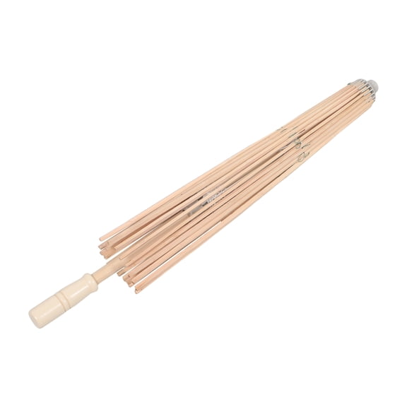 LOLIPPYY Lightweight Handmade Oil Paper Umbrella Frame with Bamboo Handle for DIY Projects and Display