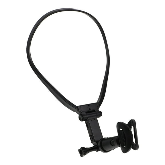 LOLIPPYY Lightweight Neck Hanging Mic Holder Black for Live Streaming and Indoor Outdoor Use