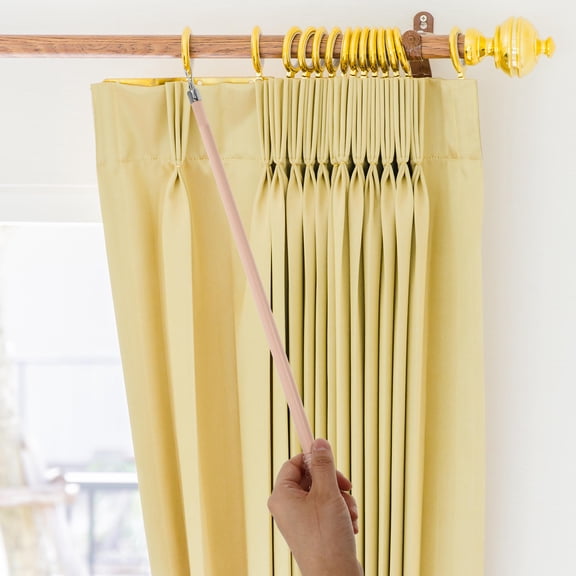 LOLIPPYY Lightweight Pink Curtain Stick for Drapery Easy Manual Sliding Design Curtain Rod