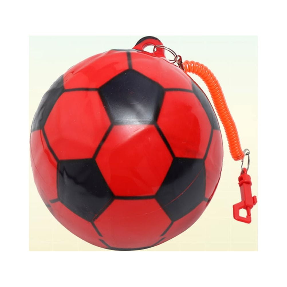 LOLIPPYY Lightweight Red Inflatable Football Ball PVC for Outdoor Beach ...
