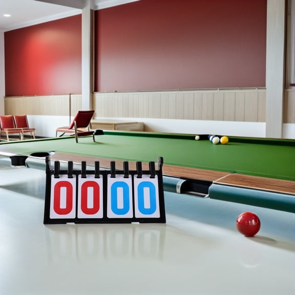 LOLIPPYY Lightweight Tabletop Sports Score Counter with Clear Four Display for Tennis Wrestling