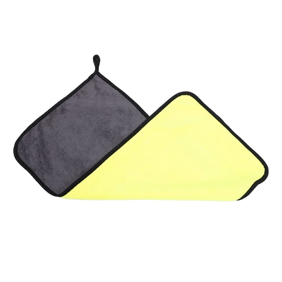 LOLIPPYY Light Yellow Microfiber Car Wash Towel Super Absorbent Lint-Free for Body, , Wheels Cleaning