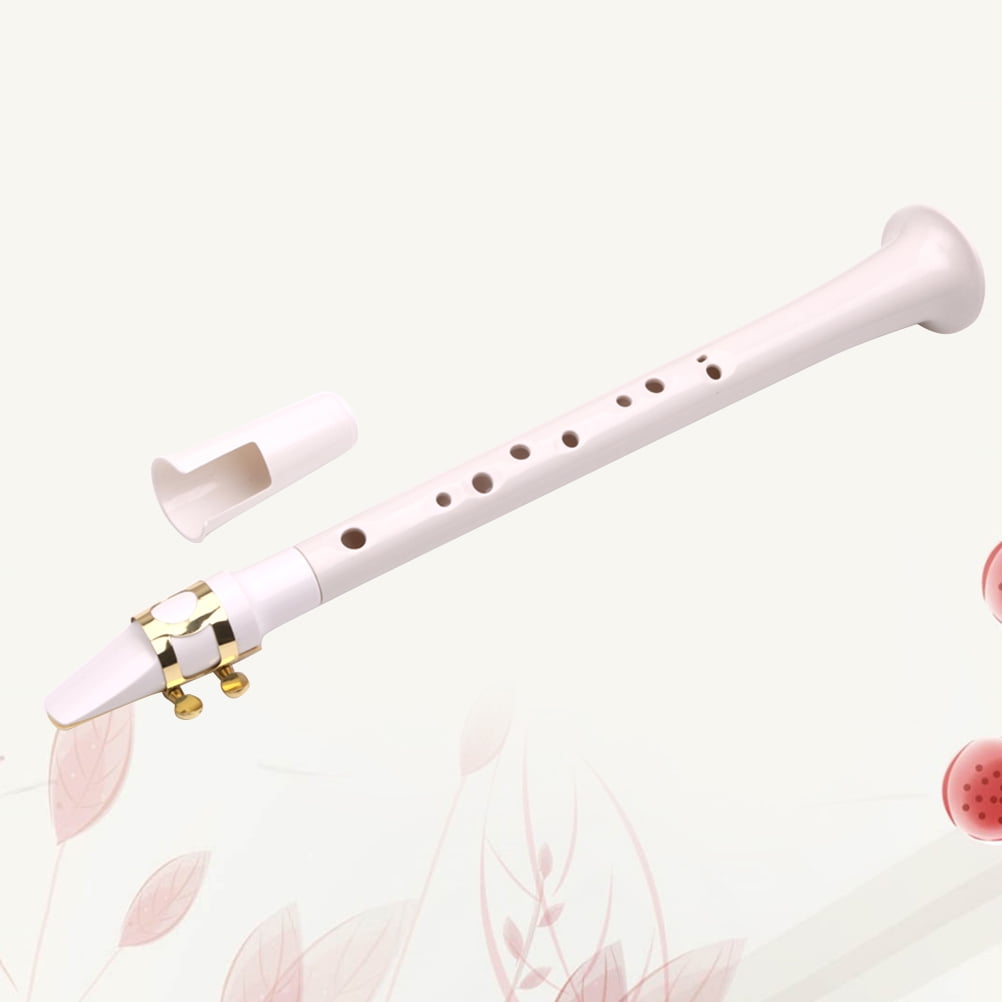 LOLIPPYY Little Saxophone White Portable Pocket Woodwind Instrument for Spiritual Music