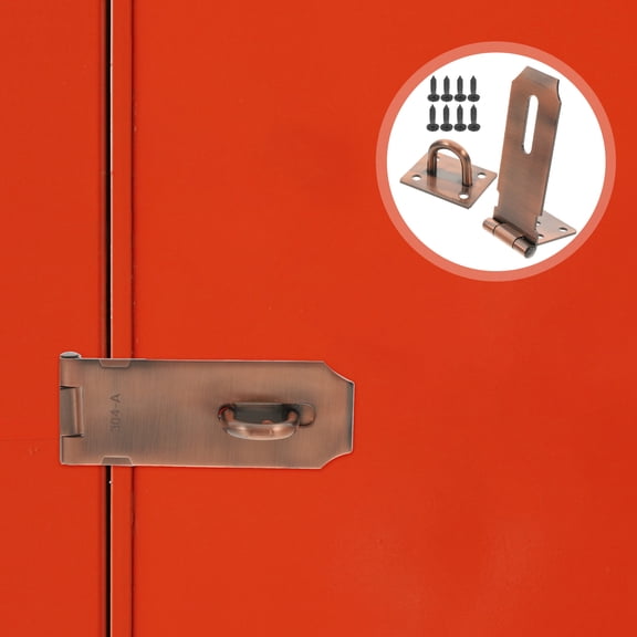 LOLIPPYY Locking Hasp Stainless Steel Door Latch Heavy Duty Secure 1Pcs for Barn Doors