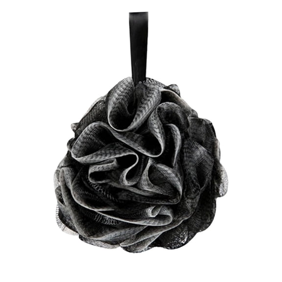 LOLIPPYY Black Loofah Bath Exfoliating Body Scrubber for Shower and Bath, 1 Set