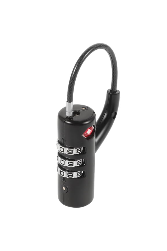 Portable Combination Luggage Lock for Backpack, Gym Locker, Travel Security Lock, and Lightweight