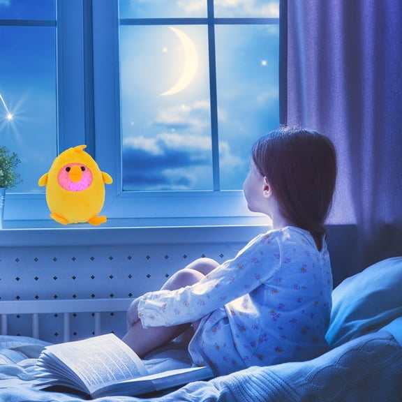 LOLIPPYY Luminous Ornament Glow in The Dark Chick Doll Cloth Yellow 1Pack