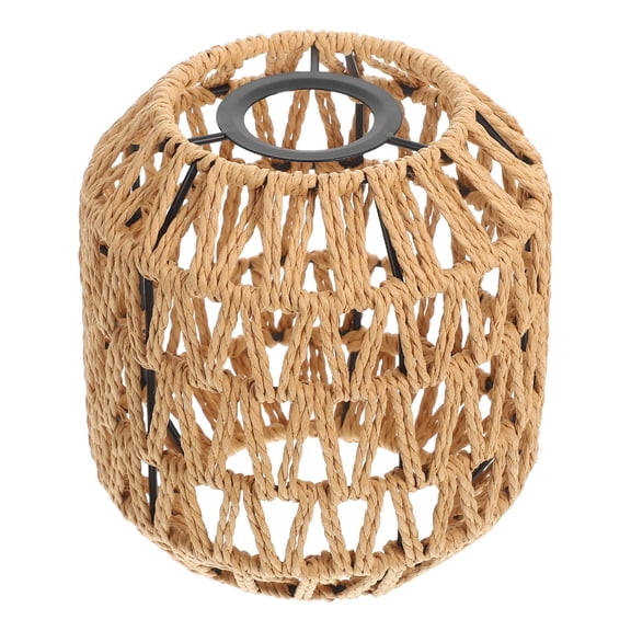 LOLIPPYY Macrame Lampshade Lampshade Khaki Iron Round Indoor Use 1 Piece