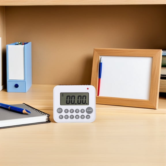 LOLIPPYY Magnetic Digital Kitchen Timer with Loud Alarm Large Screen Ultra Thin Design for Time Reminding