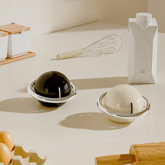 LOLIPPYY Magnetic White Mechanical Kitchen Timer for Boiling Eggs Cooking and Time Management