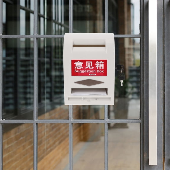 LOLIPPYY Mailbox Organizer for Outdoor Use Wall Mounted White Plastic 1Pcs